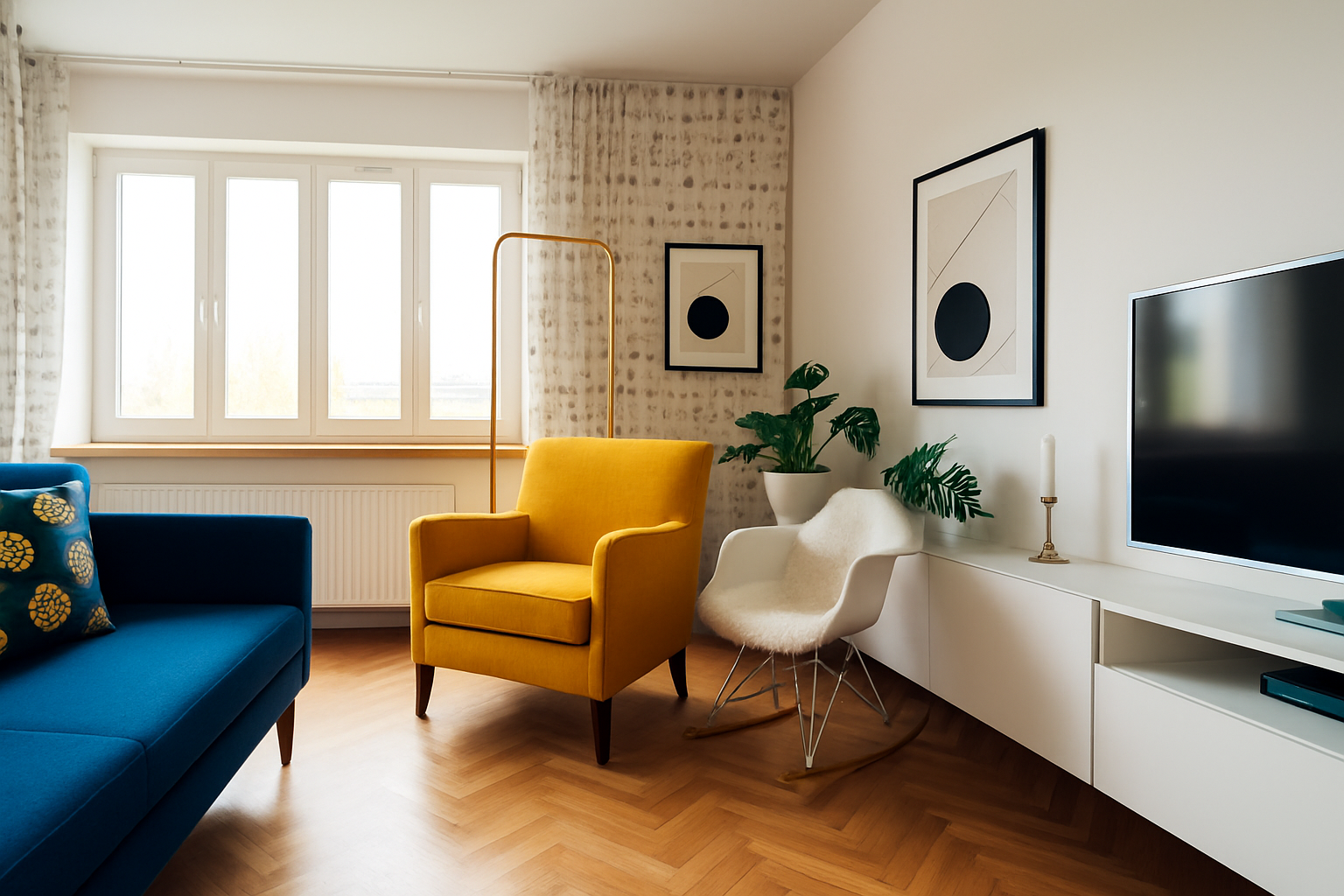 Mustard Velvet Armchair